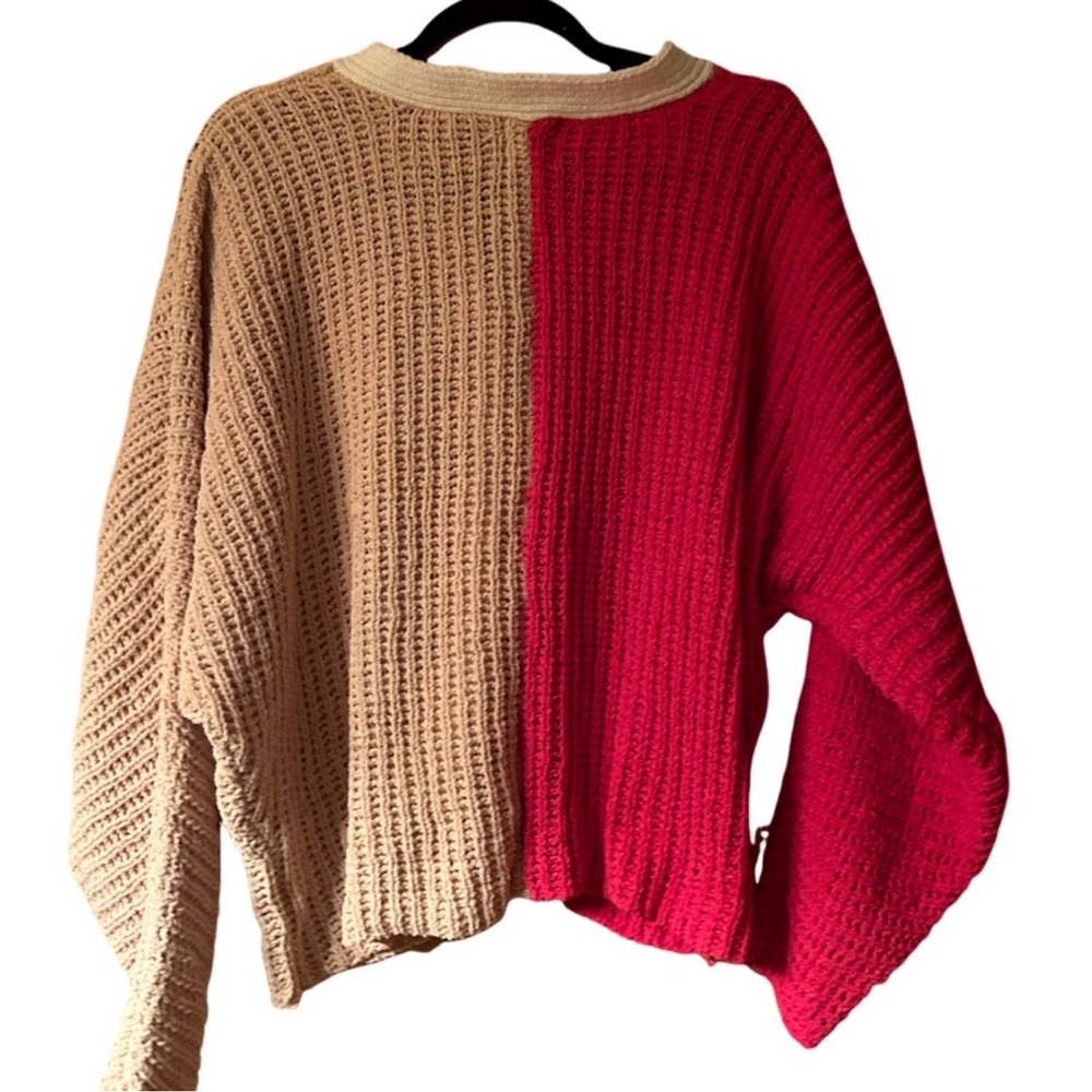 New Fall Francesca's Stacey Short Button
Down Colorblock Cardigan - Picture 9 of 9